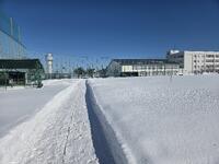 １月のグラウンド